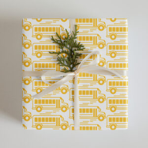 School Bus Wrapping Paper