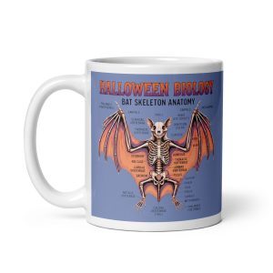 Halloween Bat Skeleton Biology Mug