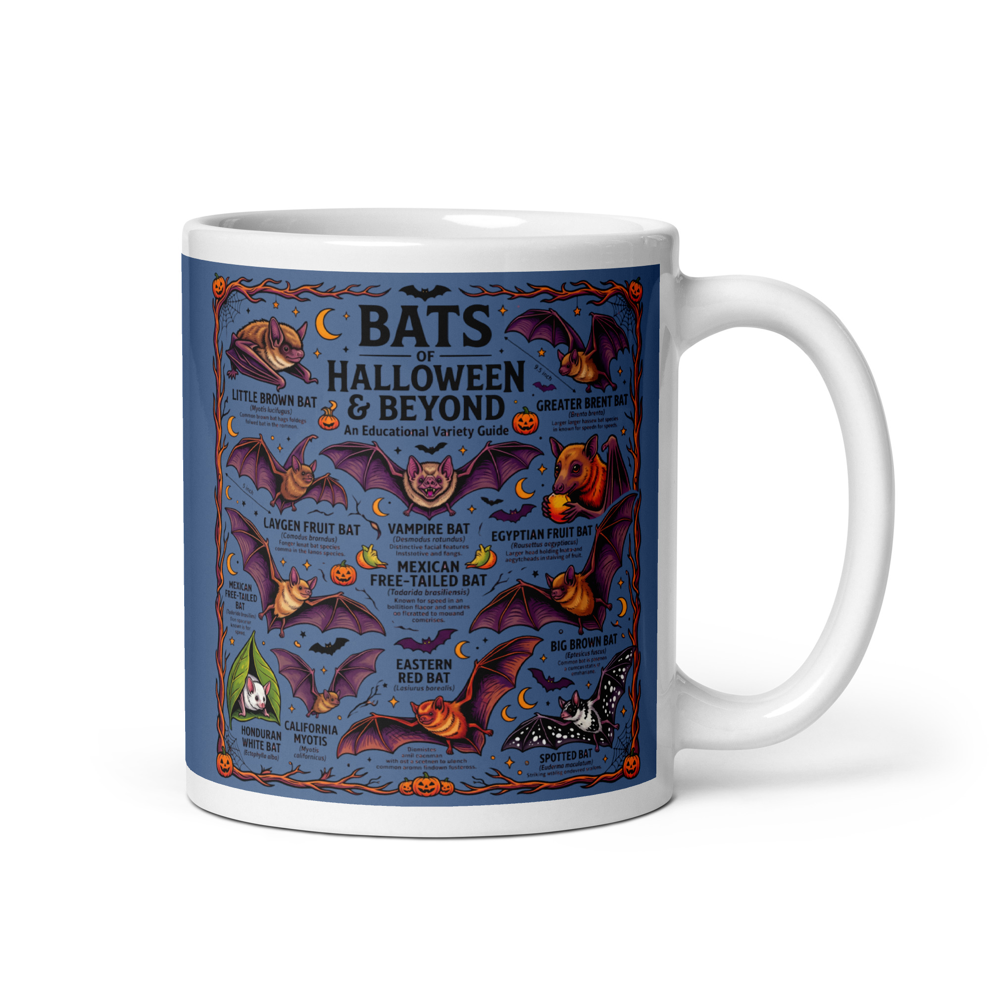 Halloween Bats Mug – "Bats of Halloween and Beyond" - Image 2